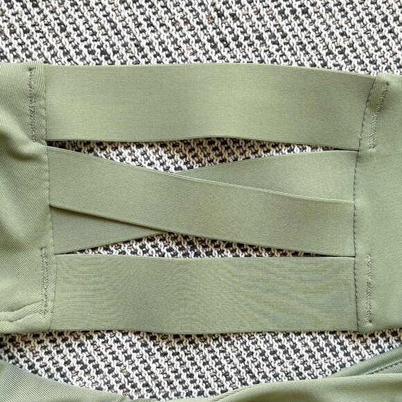 Athleta Eucalyptus Olive Palm Swim Boyshort size XS - Picture 7 of 11